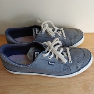 KEDS Sneakers Flats Canvas Blue Lace Denim